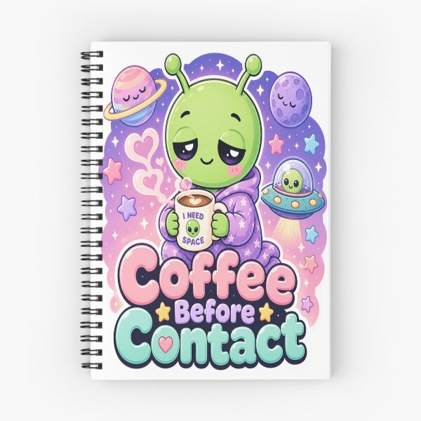 Item preview, Coffee Before Contact Alien Design designed and sold by Ruamid.