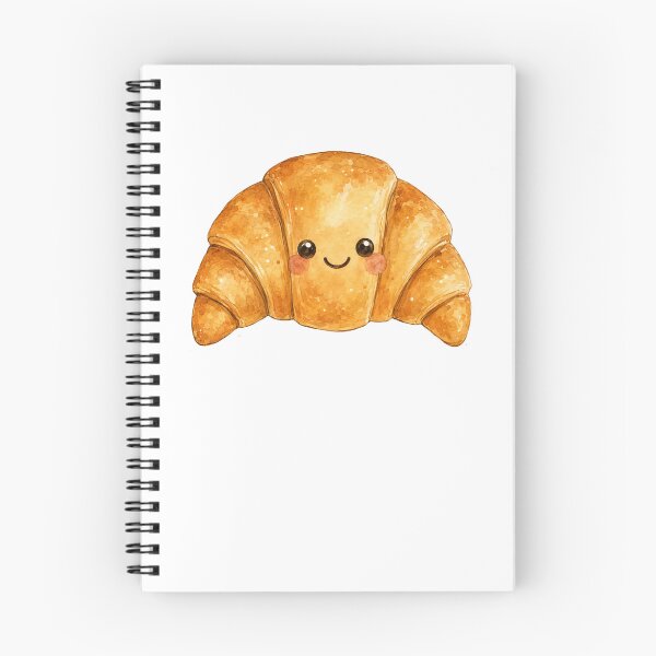 Item preview, Cute Kawaii Croissant Watercolor Bakery Food Lover designed and sold by Moizento.