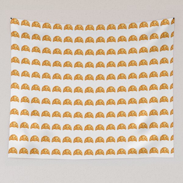 Item preview, Cute Kawaii Croissant Watercolor Bakery Food Lover designed and sold by Moizento.