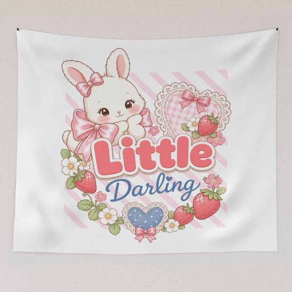Item preview,    Little Darling Bunny Bow Art designed and sold by QuirkyCloud Designs.