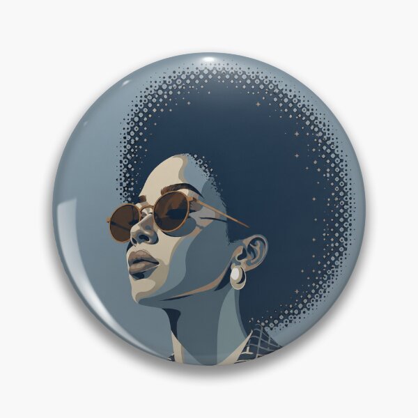 Item preview, Azure Retro Afro Pop Art designed and sold by TGMG_AFRO.