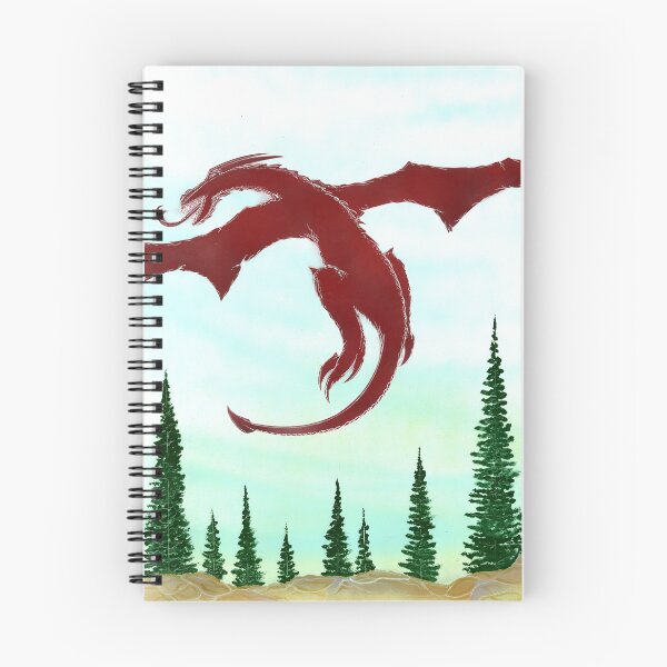 Item preview, Red Dragon Flight Dark Forest Spray Paint Art designed and sold by Jason Girard.