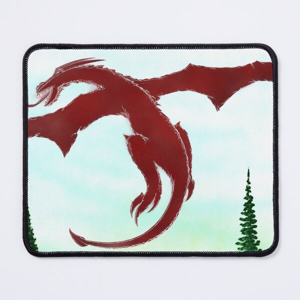 Artikelvorschau, Red Dragon Flight Dark Forest Sprühfarben-Kunst entworfen und verkauft von Jason Girard.