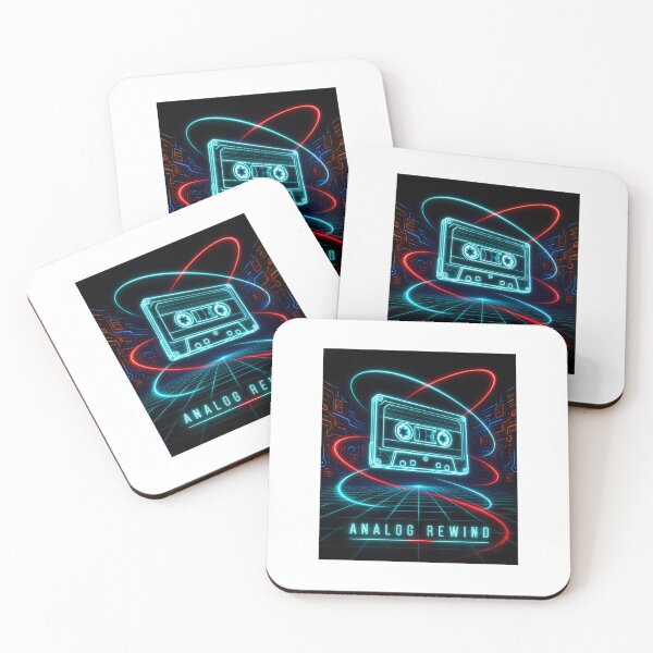 Item preview, Neon Cassette Analog Rewind  designed and sold by Retro-polis.