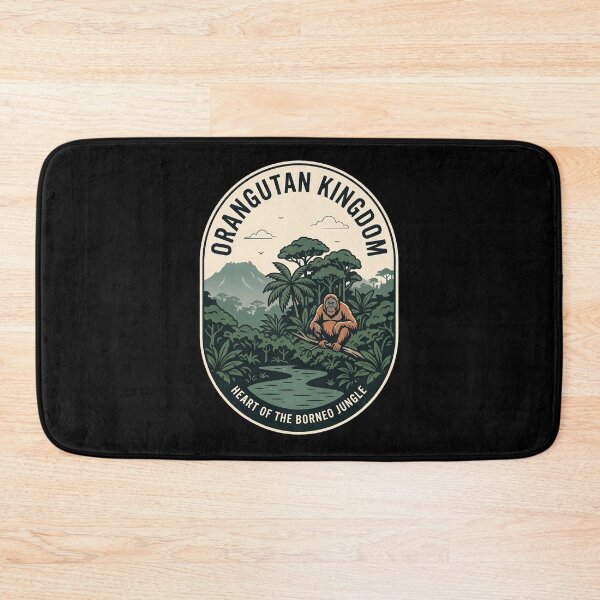 Item preview, Orangutan Kingdom Borneo Vintage Travel Emblem designed and sold by k3rstman1.