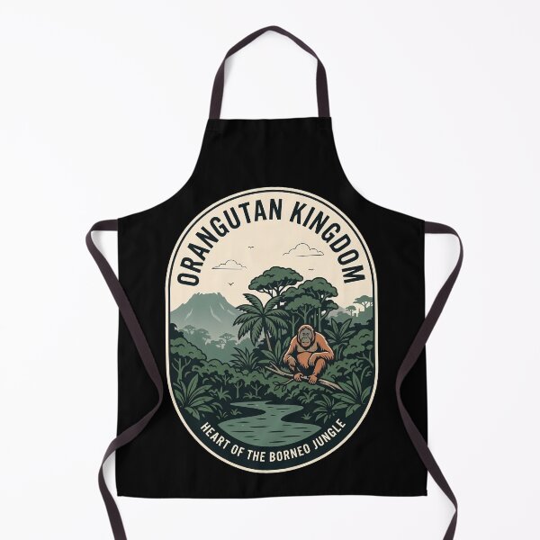 Item preview, Orangutan Kingdom Borneo Vintage Travel Emblem designed and sold by k3rstman1.