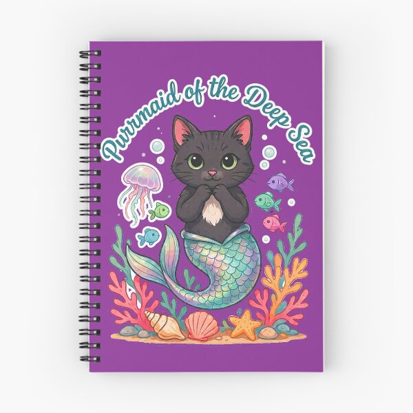 Item preview, Cute Mermaid Cat Fantasy Ocean Sticker designed and sold by Mahilis.