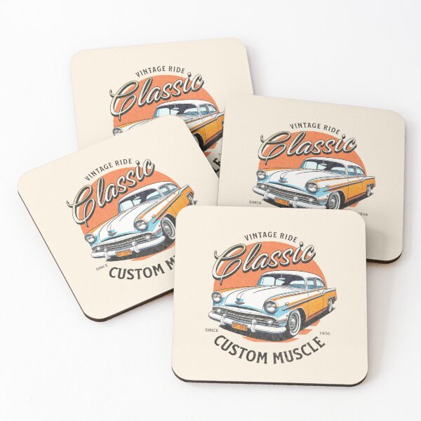 Item preview, Vintage Retro Classic Muscle Car Badge Since 1956 designed and sold by PrimeRacer.