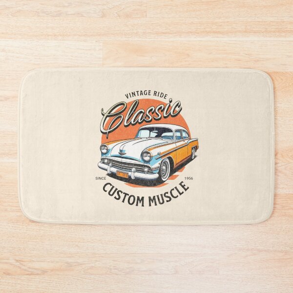Item preview, Vintage Retro Classic Muscle Car Badge Since 1956 designed and sold by PrimeRacer.