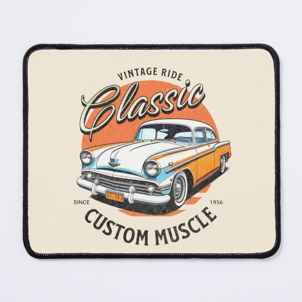 Item preview, Vintage Retro Classic Muscle Car Badge Since 1956 designed and sold by PrimeRacer.