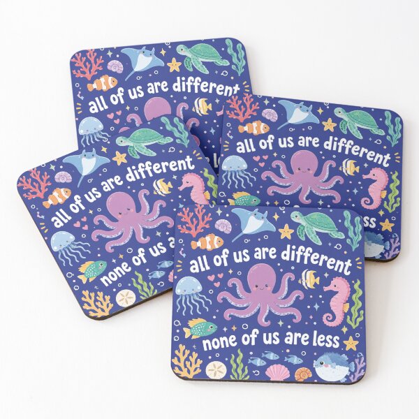 Item preview, Inclusion, Autism, All of Us Are Different Neurodivergent, Ocean Lover Summer Special Education Teacher designed and sold by Sprinkle12345.