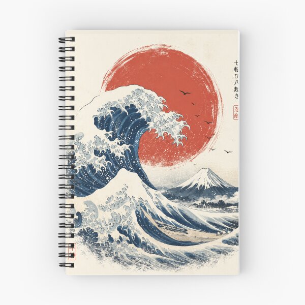 Item preview, Vintage Japanese Great Wave Sunset designed and sold by Nordova.
