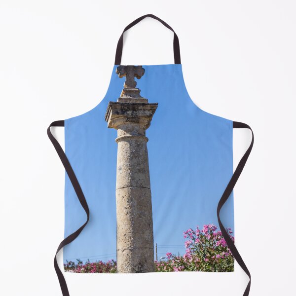 Item preview, Stone Cross on Historic Column Against Clear Blue Sky, Religious Monument Detail designed and sold by Nmallia.