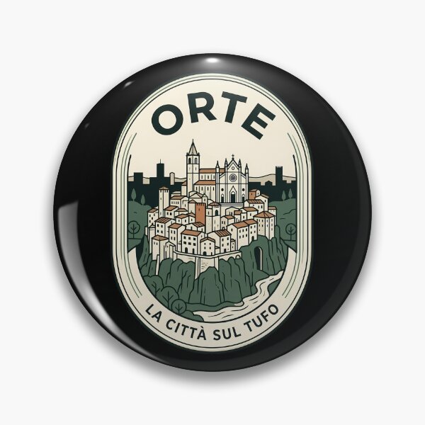 Item preview, Vintage Travel Emblem Orte Italy Cityscape designed and sold by k3rstman1.