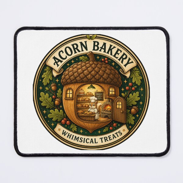 Item preview, Acorn Bakery | Whimsical Woodland Bakery | Cozy Forest Cottage Fantasy designed and sold by MrDev.