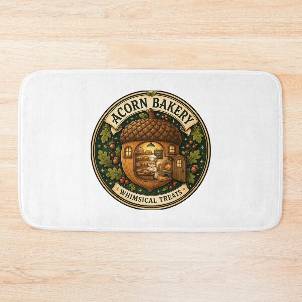 Item preview, Acorn Bakery | Whimsical Woodland Bakery | Cozy Forest Cottage Fantasy designed and sold by MrDev.
