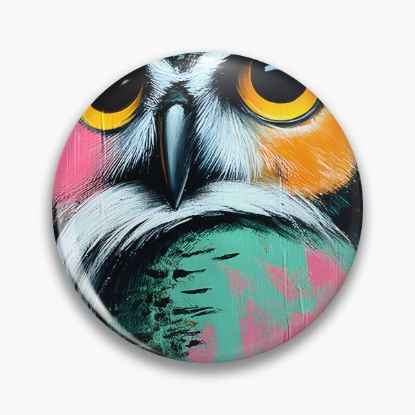 Item preview, Vibrant Owl Artwork with Unique Color Palette designed and sold by Artessie.
