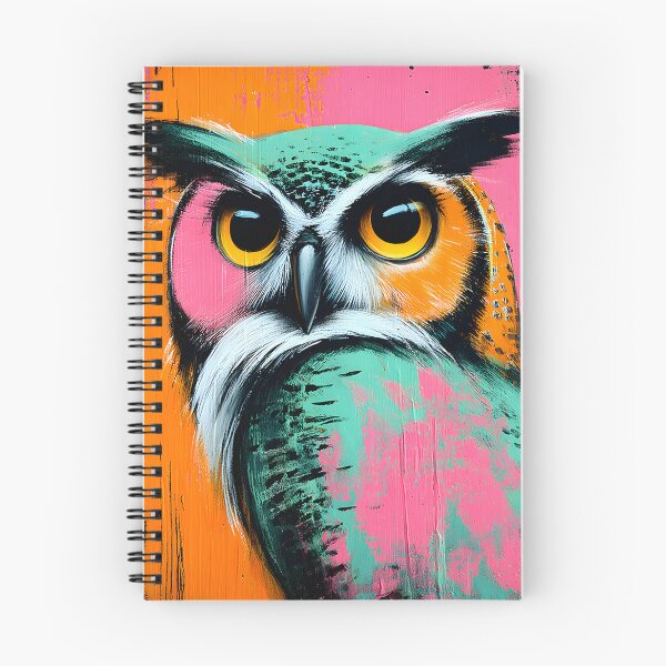 Item preview, Vibrant Owl Artwork with Unique Color Palette designed and sold by Artessie.