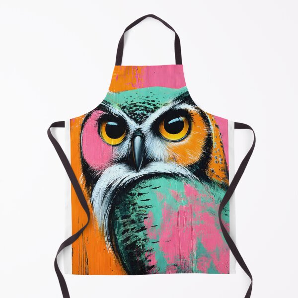 Item preview, Vibrant Owl Artwork with Unique Color Palette designed and sold by Artessie.