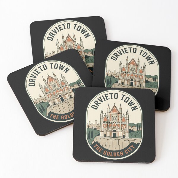 Item preview, Orvieto Italy Golden City Vintage Travel Emblem designed and sold by k3rstman1.