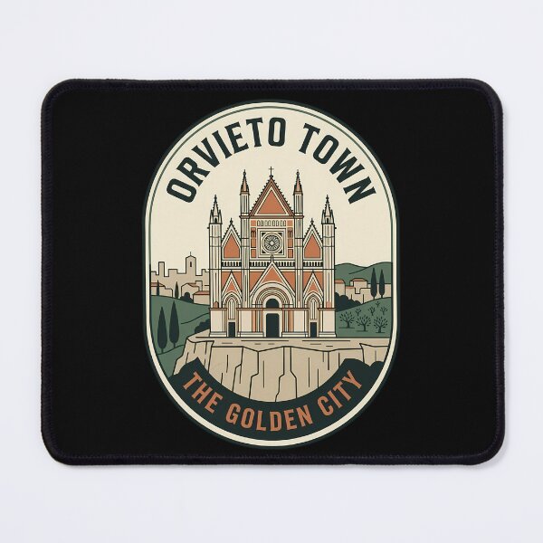 Item preview, Orvieto Italy Golden City Vintage Travel Emblem designed and sold by k3rstman1.