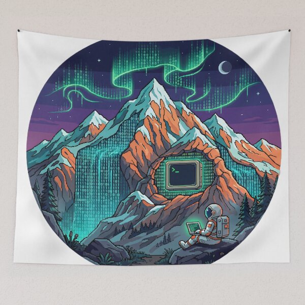 Item preview, Debugging at Altitude - Astronaut Mountain Terminal designed and sold by CosmicCode.