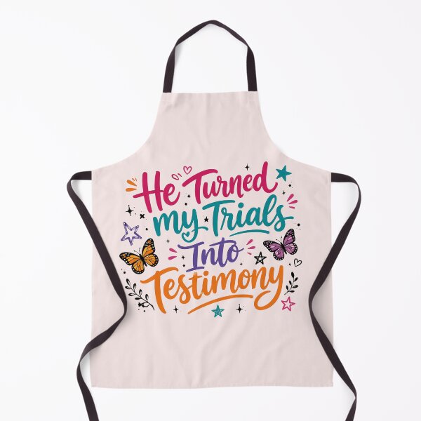 Item preview, He Turned My Trials Into Testimony, Christian Quote, Faith, Christian, Retro Stripe, Inspirational Bible designed and sold by Sprinkle12345.