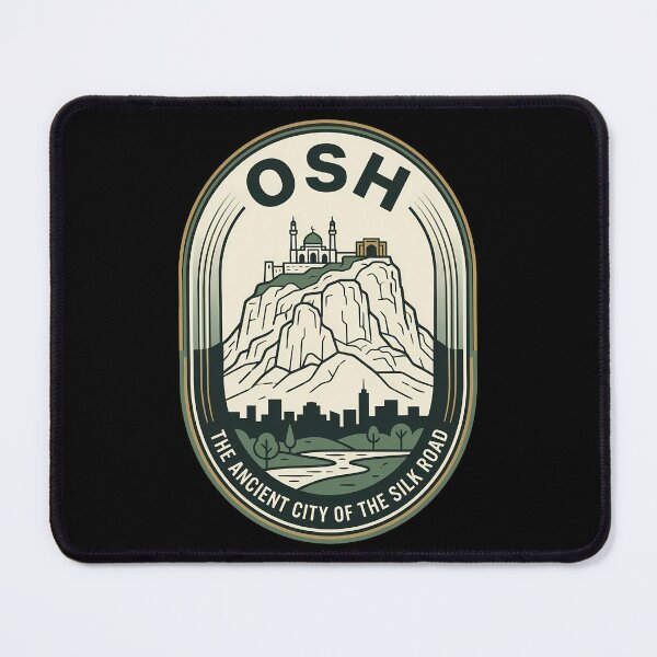 Item preview, Osh Kyrgyzstan Sulayman Mountain Vintage Travel Emblem designed and sold by k3rstman1.