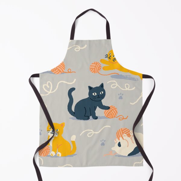 Item preview, Playful Kittens – Cats with Yarn Balls Pattern designed and sold by BuckaBaby.