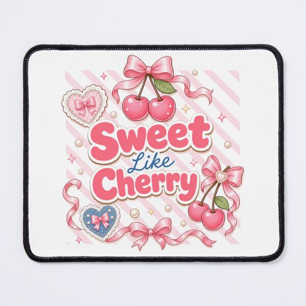 Item preview, Sweet Like Cherry Bow Art designed and sold by QuirkyCloud Designs.