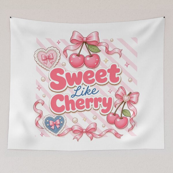 Item preview, Sweet Like Cherry Bow Art designed and sold by QuirkyCloud Designs.