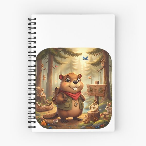 Item preview, Happy Beaver Adventures – The Whispering Pine Grove designed and sold by Clothes With Smiling Animals Walt Gral.