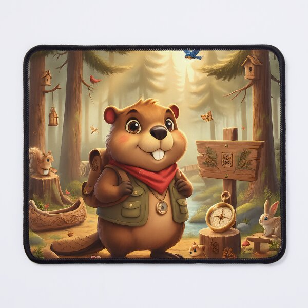 Item preview, Happy Beaver Adventures – The Whispering Pine Grove designed and sold by Clothes With Smiling Animals Walt Gral.