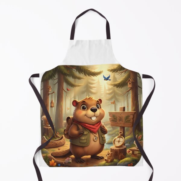 Item preview, Happy Beaver Adventures – The Whispering Pine Grove designed and sold by Clothes With Smiling Animals Walt Gral.