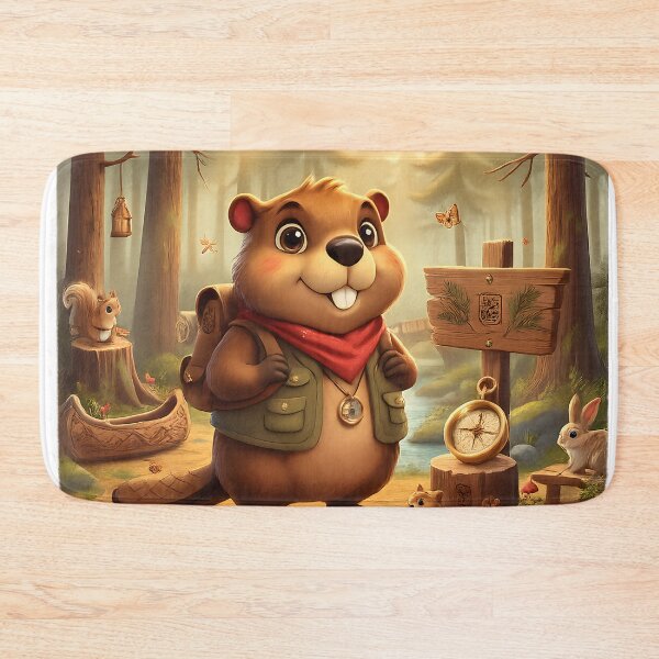 Item preview, Happy Beaver Adventures – The Whispering Pine Grove designed and sold by Clothes With Smiling Animals Walt Gral.