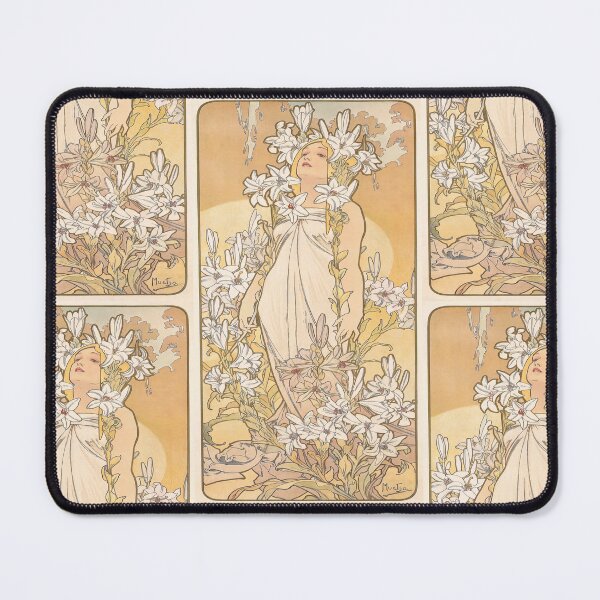 Item preview, Serene Woman Among White Lilies designed and sold by artofuniverse.