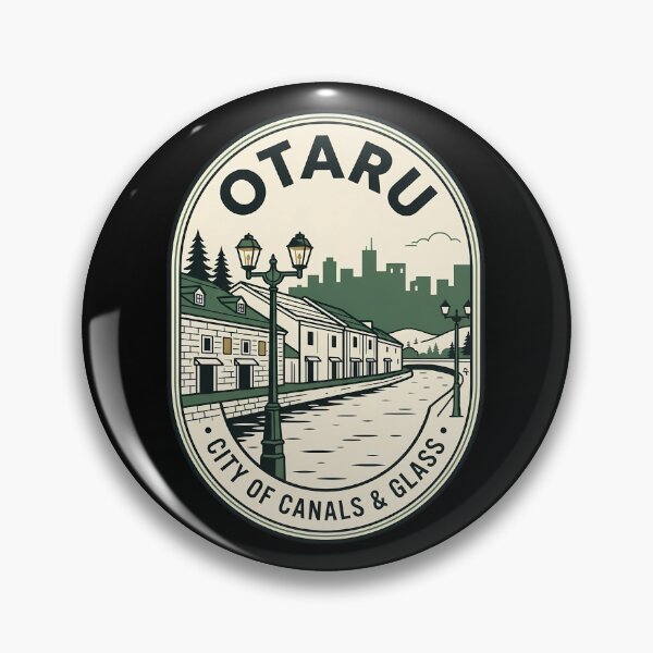 Item preview, Otaru Japan Canal Scene Vintage Travel Emblem designed and sold by k3rstman1.
