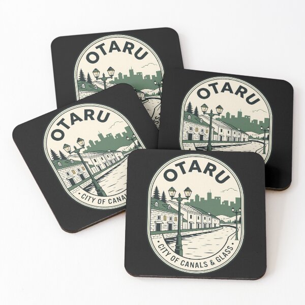 Item preview, Otaru Japan Canal Scene Vintage Travel Emblem designed and sold by k3rstman1.