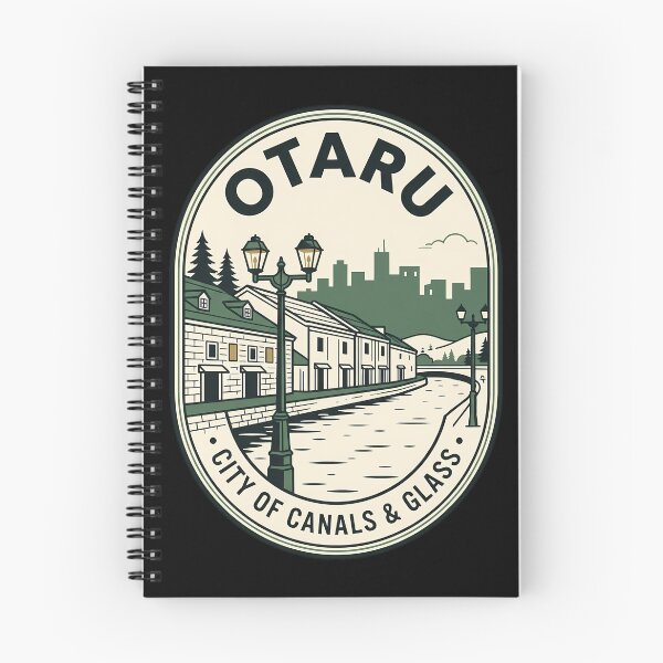 Item preview, Otaru Japan Canal Scene Vintage Travel Emblem designed and sold by k3rstman1.