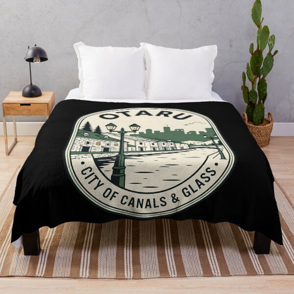 Item preview, Otaru Japan Canal Scene Vintage Travel Emblem designed and sold by k3rstman1.