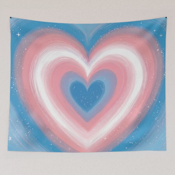 Item preview, Transgender Pride Heart - Lgbtq Aesthetic Glowing Heart designed and sold by Cannaxes Studio.
