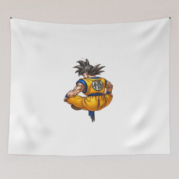 Item preview, Sitting Martial Arts Master Back View with Kanji Crest designed and sold by DeepBlueMeadow.