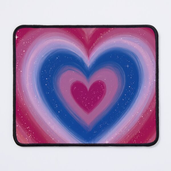 Item preview, Bisexual Pride Heart – Dreamy Pride Aura Heart Aesthetic designed and sold by Cannaxes Studio.