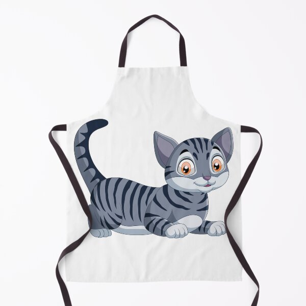 Item preview, Cute Grey Tabby Cat Cartoon Illustration designed and sold by EHdesignShop.