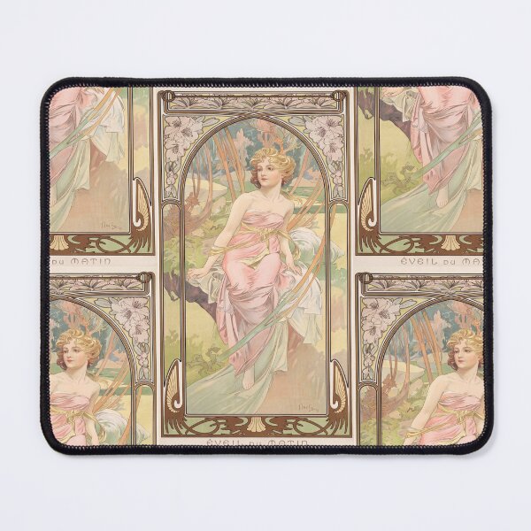 Item preview, Morning Awakening Blonde Woman in Garden designed and sold by artofuniverse.