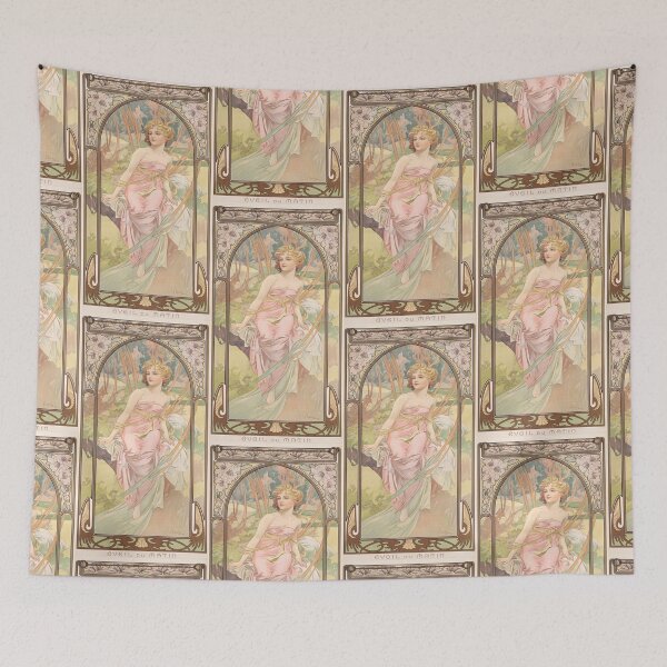Item preview, Morning Awakening Blonde Woman in Garden designed and sold by artofuniverse.