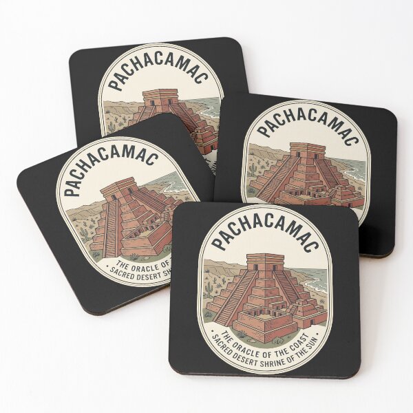 Item preview, Pachacamac Peru Ruins Vintage Travel Emblem designed and sold by k3rstman1.