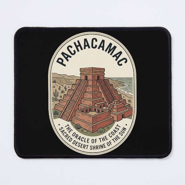 Item preview, Pachacamac Peru Ruins Vintage Travel Emblem designed and sold by k3rstman1.