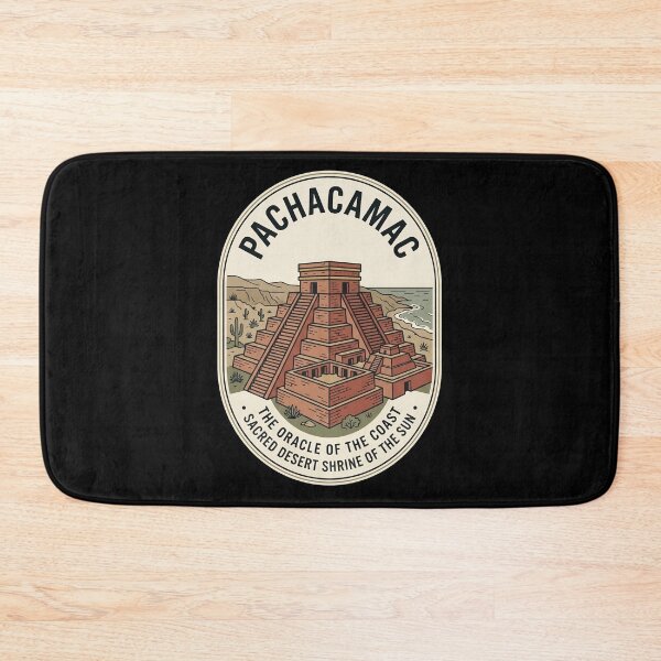 Item preview, Pachacamac Peru Ruins Vintage Travel Emblem designed and sold by k3rstman1.
