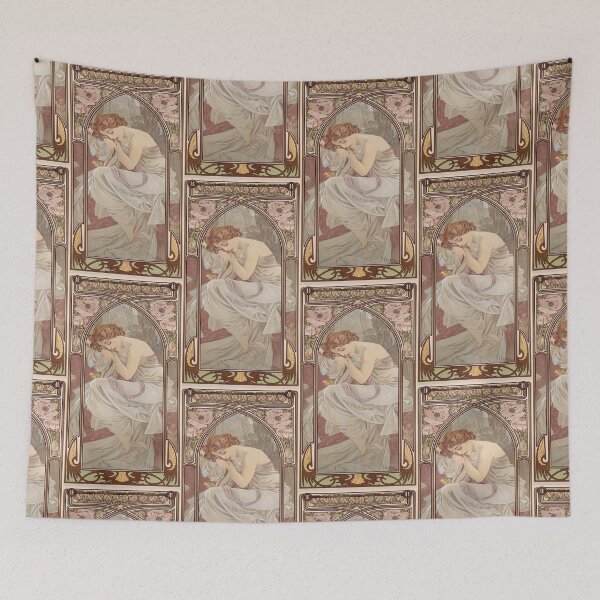 Item preview, Sleeping Woman With Poppies Nocturnal Repose designed and sold by artofuniverse.